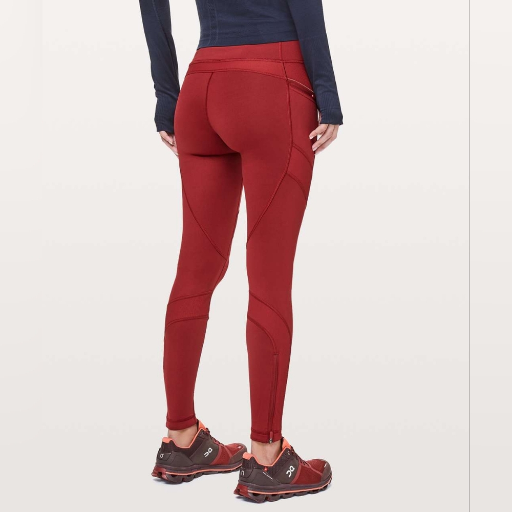 Lululemon Keep The Fleece Tight *28" Dark Sport Red